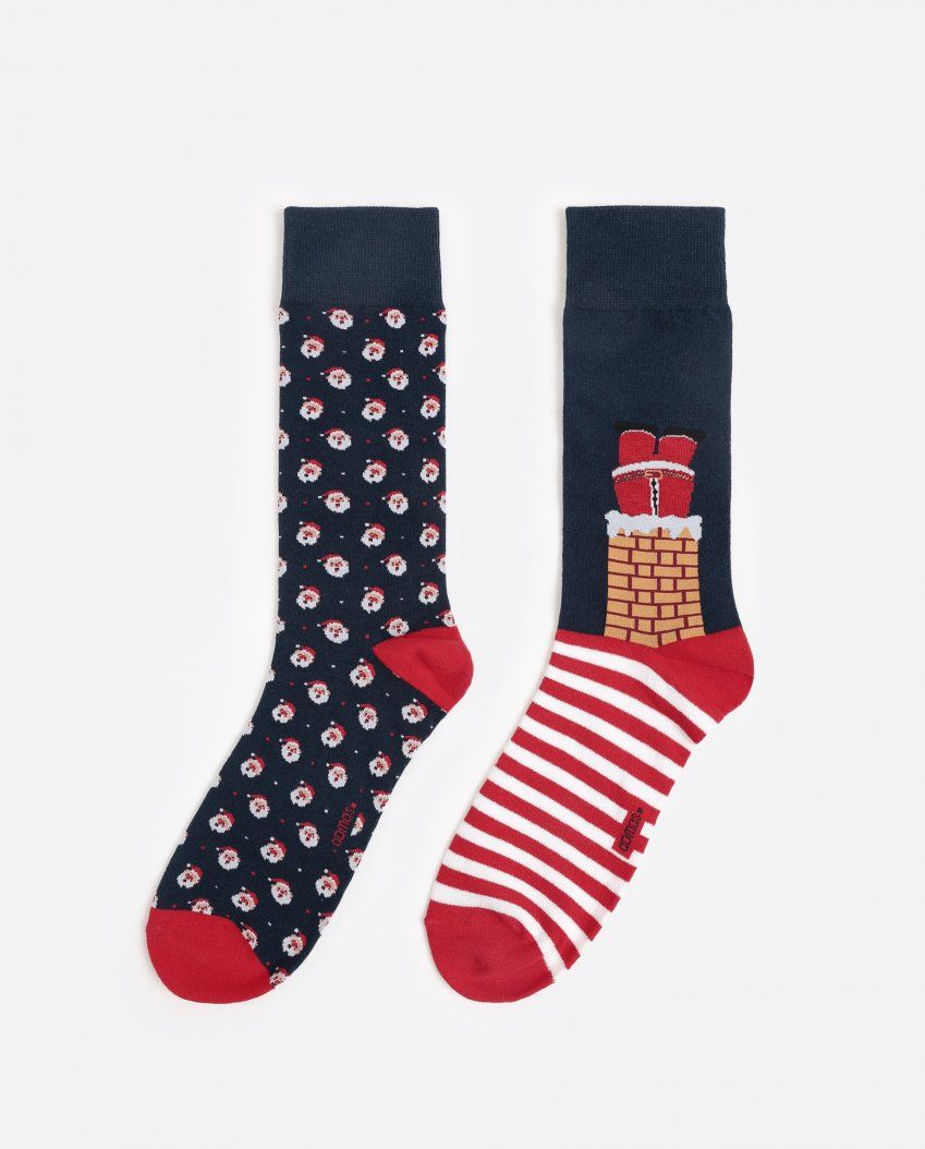 21410 CAJA REGALO CRISTHMAS CALCETINES HOMBRE 2 PARES ADMAS