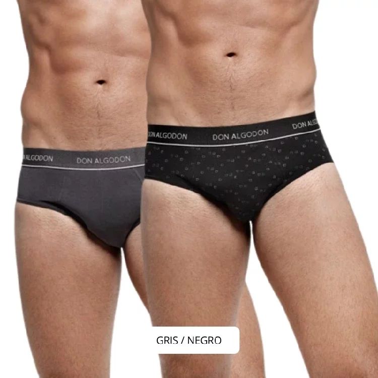 Detalle de cintura elástica en slip Don Algodón PS723 pack de 2 al por mayor disponible en Nati Campos, ajuste cómodo y resistente