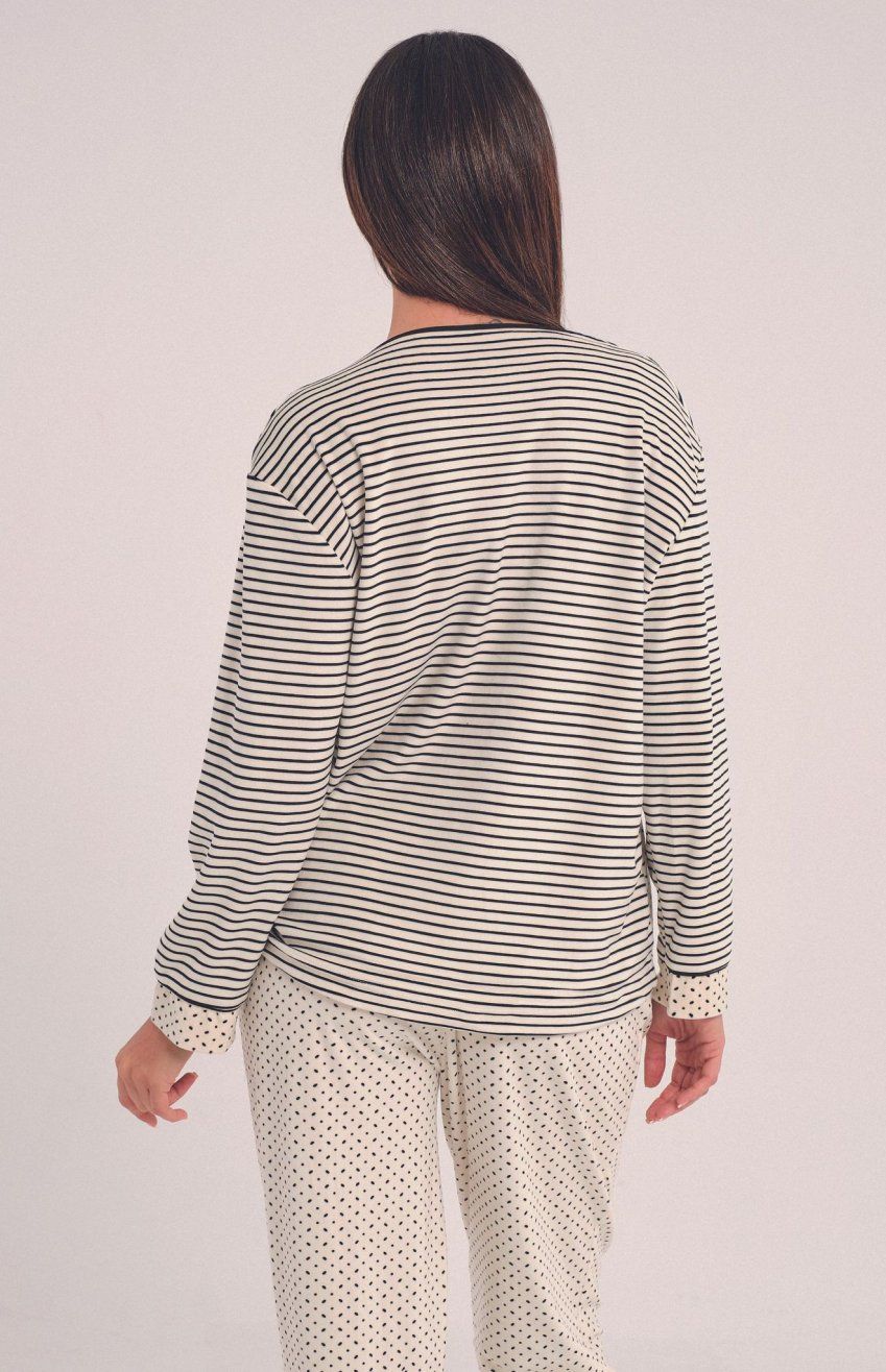 DA 25W412 PIJAMA MUJER VELVET SPANDEX DON ALGODON