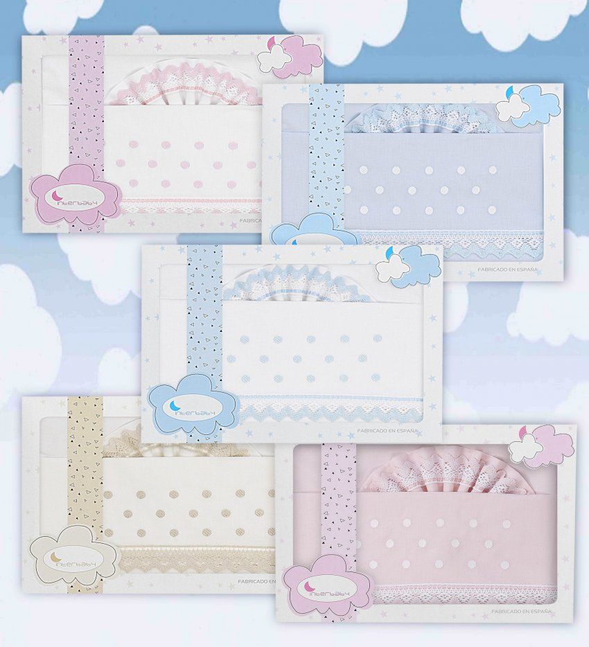 3213 SABANA CUNA PUNTILLA 100% ALGODON INTERBABY