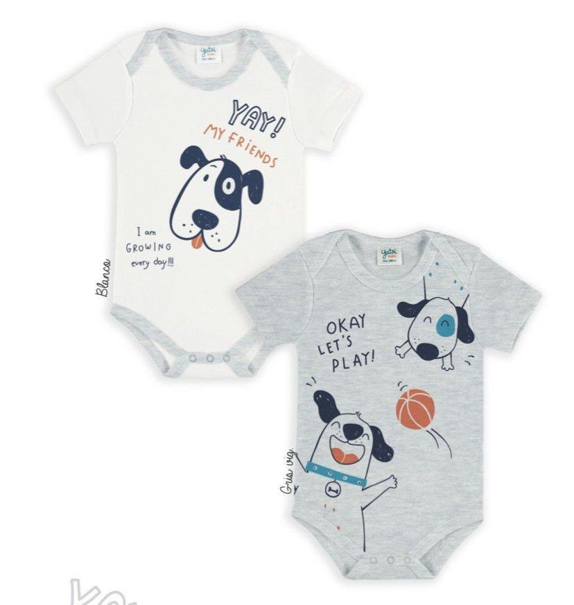 22110138 BODYS BEBE PACK 2 MANGA CORTA YATSI