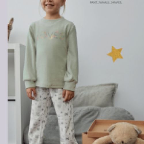 25207303 PIJAMA NIÑA TERCIOPELO