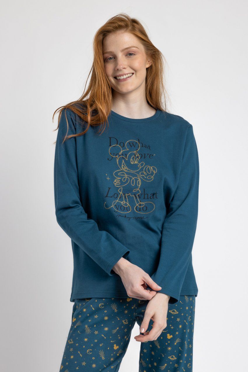 63661 PIJAMA MUJER 100% ALGODON MICKEY DISNEY ADMAS
