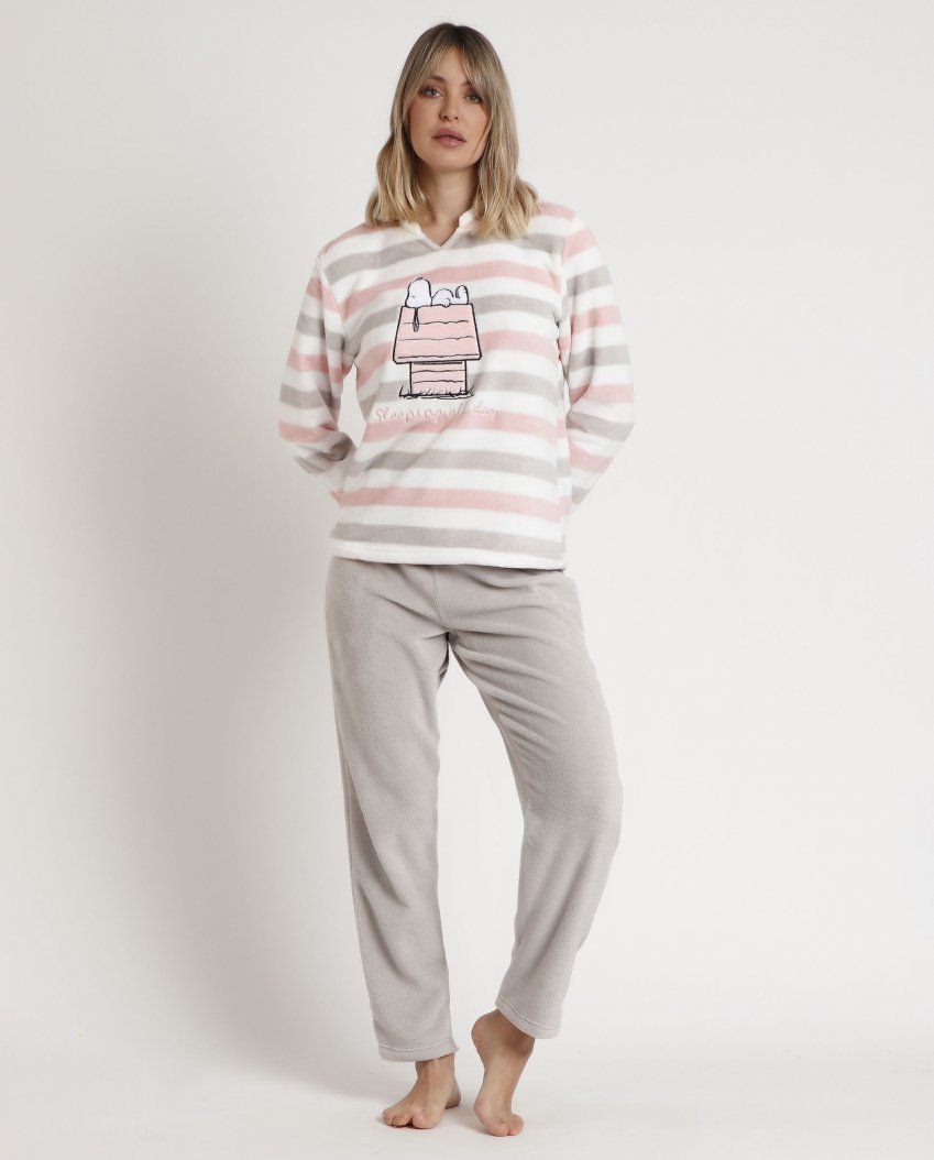 62425 piajama mujer snoopy de coralina
