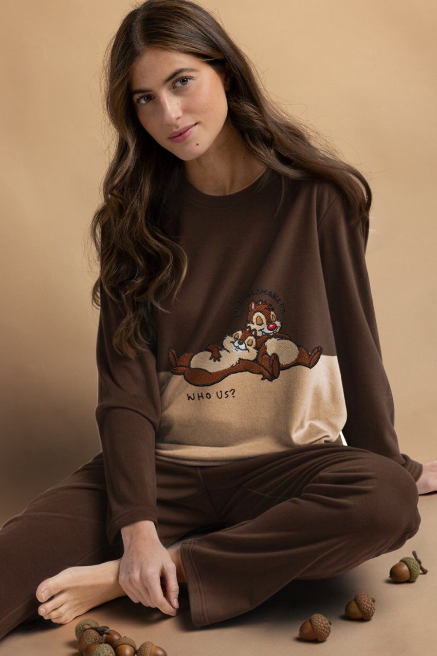 64666 PIJAMA MUJER CHIP Y CHOP SPANDEX DISNEY ADMAS
