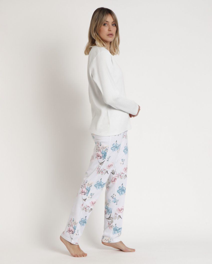 62658 PIJAMA MUJER  ALGODON ADMAS GARDEN