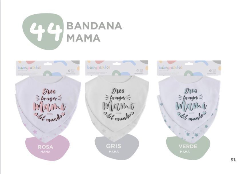 44 BABEROS BANDANA  PACK 2  MAMI BABY PASITOS