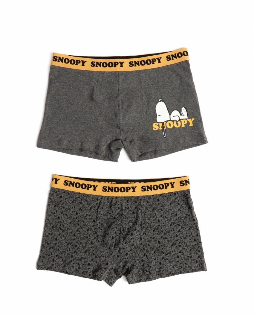 48477  BOXER HOMBRE SNOOPY PACK 2 CAJA  REGALO ADMAS