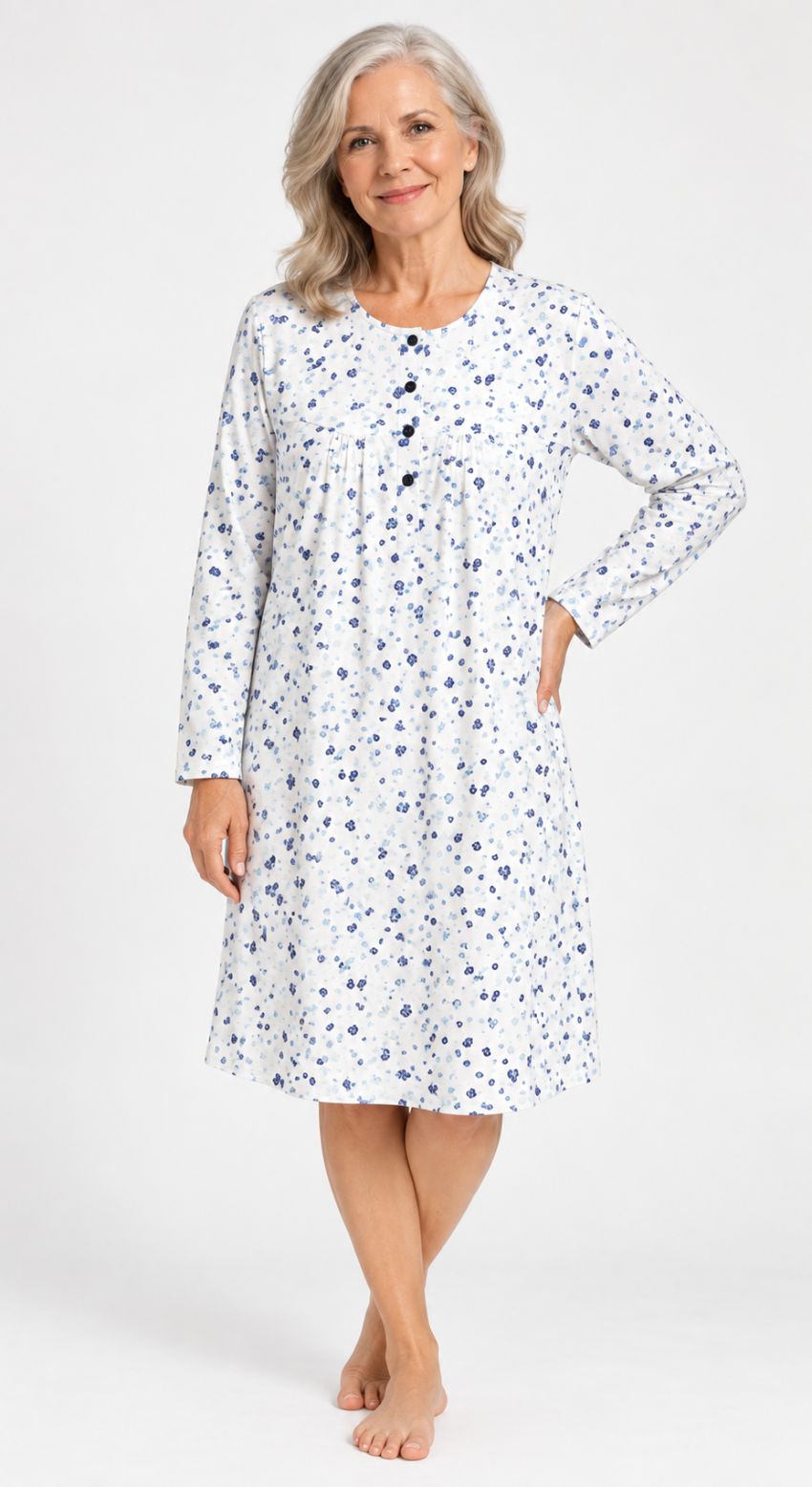 camison mujer algodon 100% clasico lin estampado