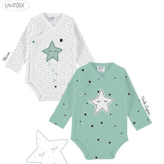 22200106 BODYS PACK 2 MANGA LARGA (PRECIO UD:3.38€) YATSI