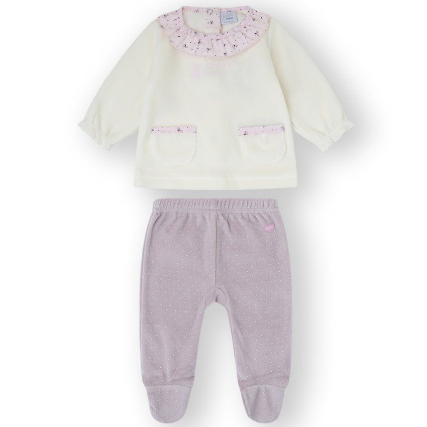 25200232 CONJUNTO BEBE TERCIOPELO O TONDOSADO  0 A 6M YATSI