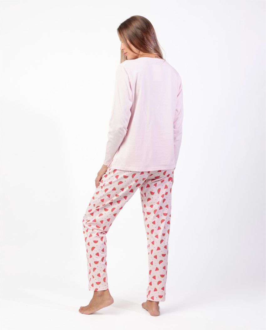 64575 PIJAMA MANGA LARGA FINITO DE VERANO AL POR MAYOR