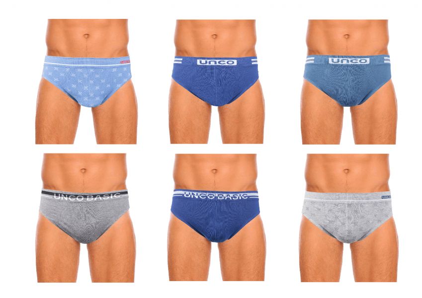 U/10925 SLIP CABALLERO ALGODON SIN COSTURAS UNCO