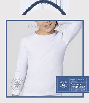 18301 CAMISETA INFANTIL MANGA LARGA YSABEL MORA