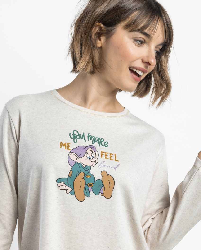 64322 PIJAMA MUJER DORMILON DOPEY DISNEY 100% ALGODON ADMAS