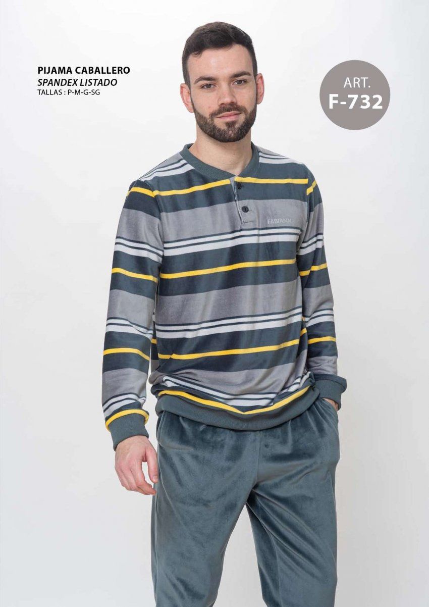F 731 PIJAMA HOMBRE SPANDEX FABIANNI