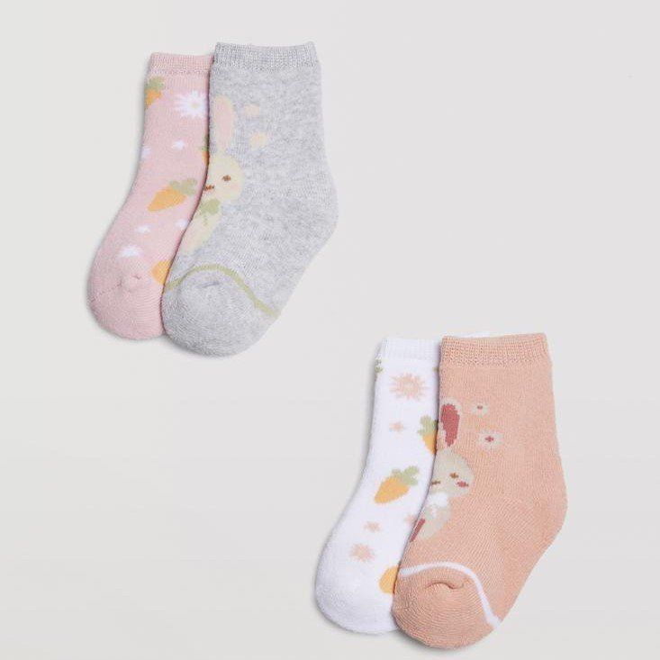 52821 CALCETIN TERMICO BEBE ANTIDESLIZANTE PACK DE 2