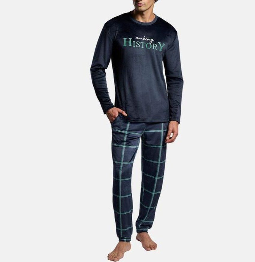 Pijama hombre Ysabel Mora spandex con pantalón de cuadro