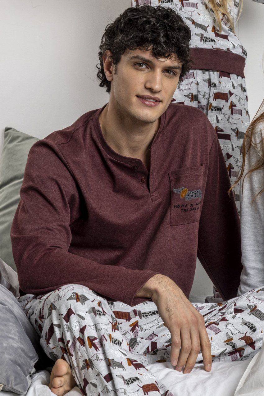 63798 PIJAMA HOMBRE PERRITOS INTERLOCK ADMAS