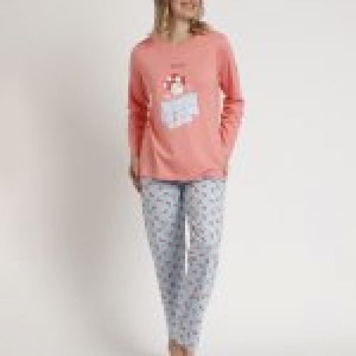 62749 PIJAMA MUJER 100% ALGODON MRS WONDERFUL