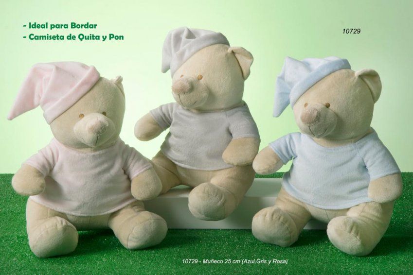 10707 MUÑECO OSO DESMONTABLE PARA BORDAR GAMBERRITOS