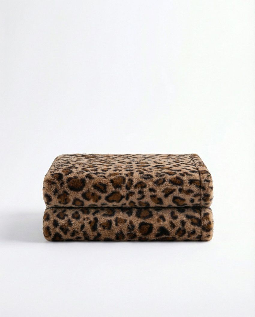 manta animal print de pelo supersuave y confortable