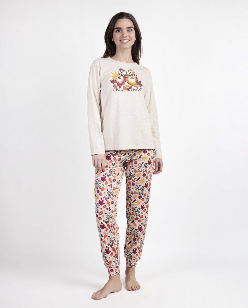 63317 PIJAMA MUJER INTERLOCK CHIP Y CHOP DISNEY ADMAS