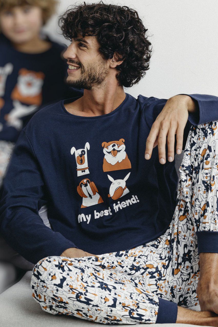 60300 PIJAMA CABALLERO PERROS ADMAS