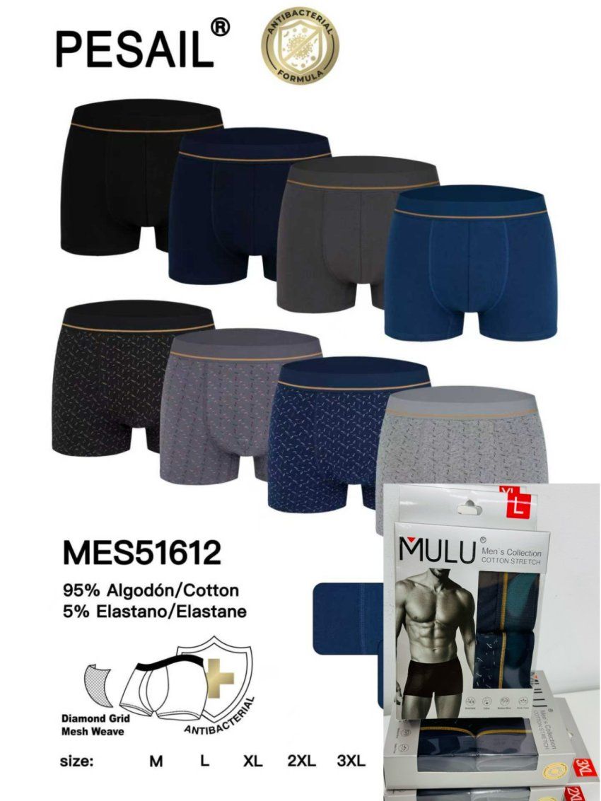 BOXER PACK DE 2 DE MULU PESAIL AL POR MAYOR