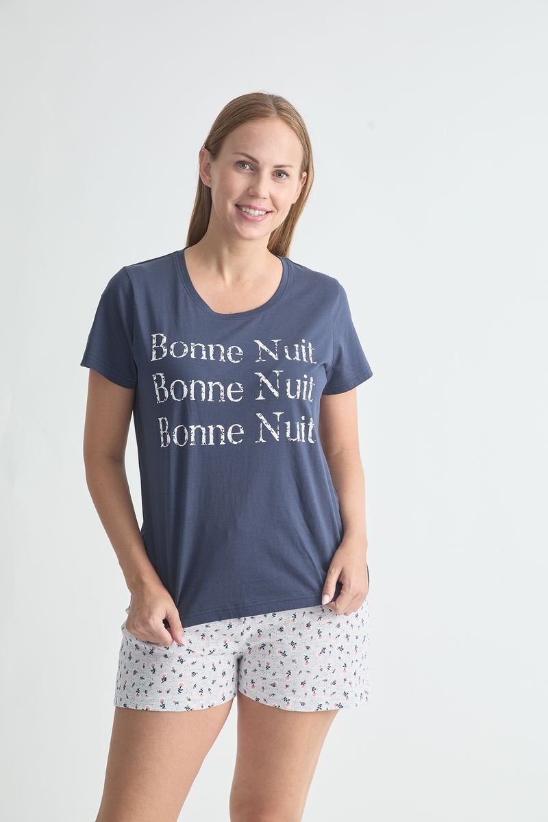 22119050 pijama para mujer de verano manga corta y pantalon corto de la casa Diassi