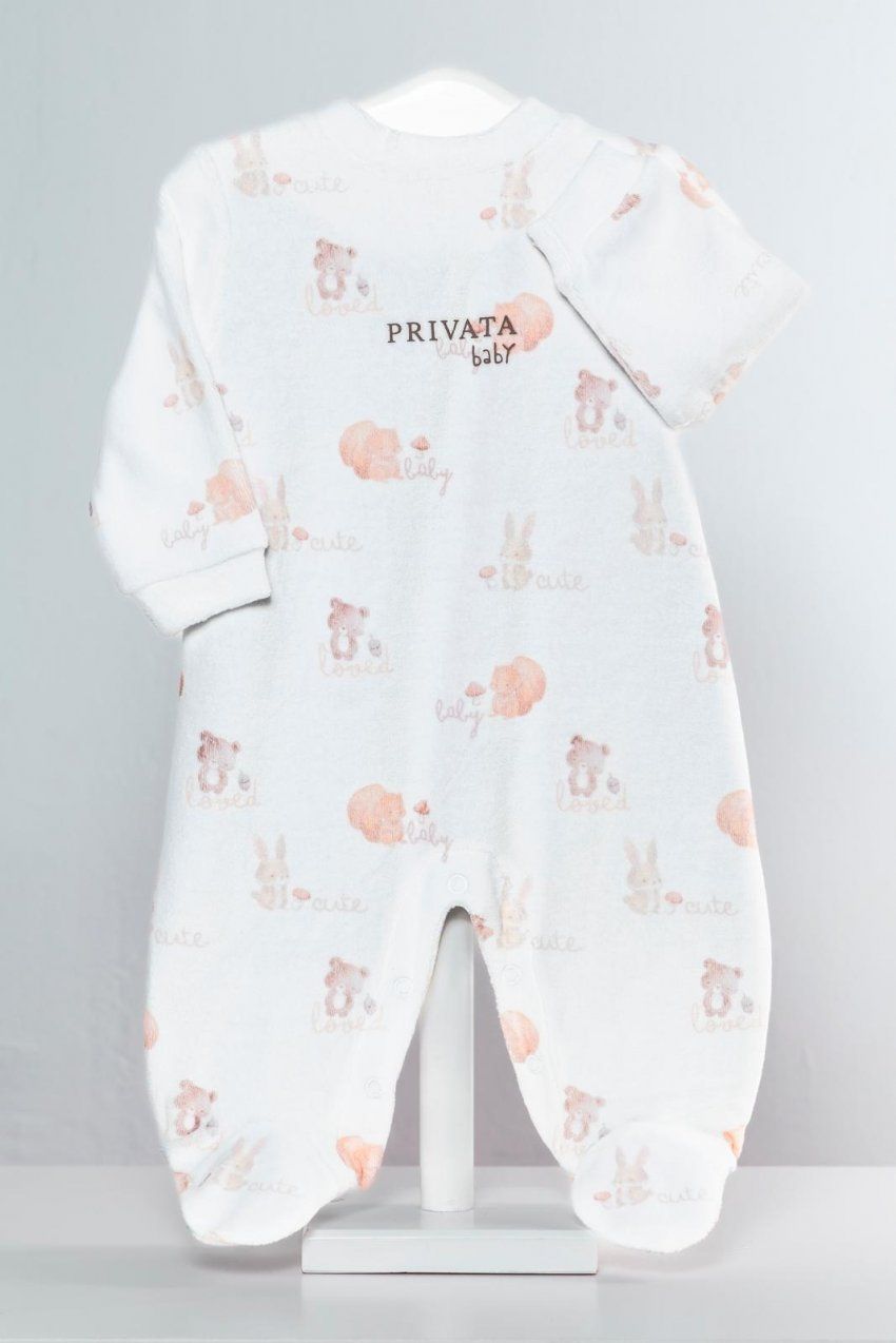 PV25012 PIJAMA PELELE BEBE TONDOSADO  0 a 24 PRIVATA