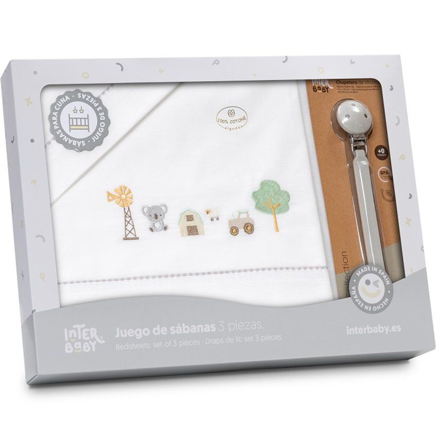 Ropa de cuna bebé Interbaby 100 algodón suave y delicada para recién nacido