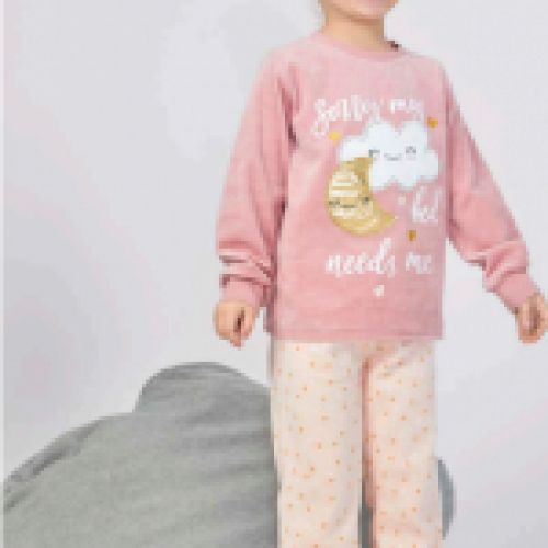 23207301 PIJAMA NIÑA TERCIOPELO  2 a 6 AÑOS TOBOGAN