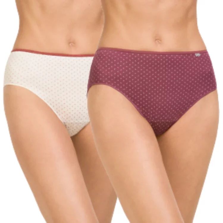 Pack de 2 bragas midi algodón Avet 209 estampadas para mujer