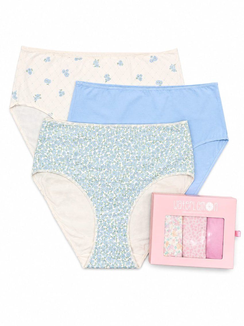 Braga maxi Waterlemon 233 en pack de 3 unidades de algodón para mujer.