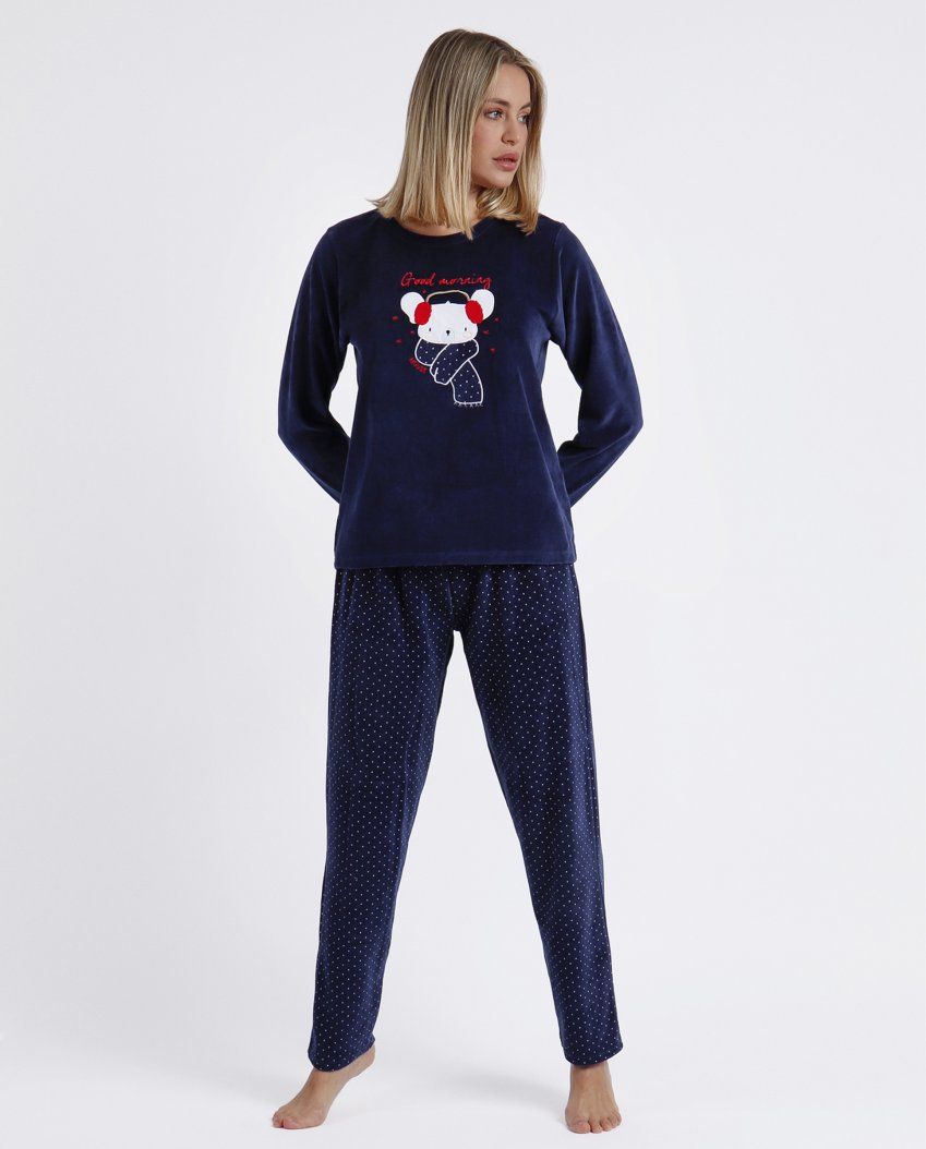 60084 `PIJAMA SEÑORA TERCIOPELO ADMAS