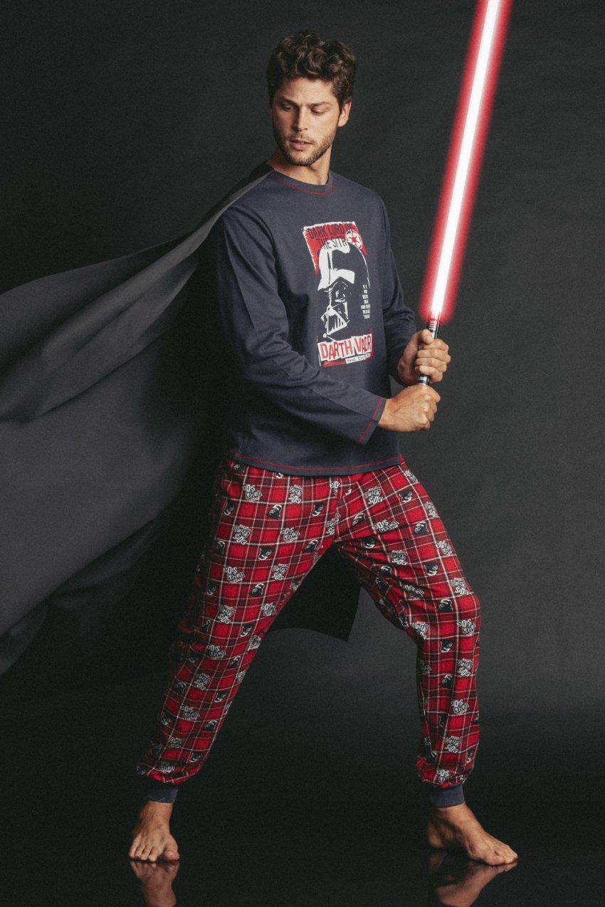 62491 PIJAMA CABALLERO 100% ALGODON STAR WARS  ADMAS