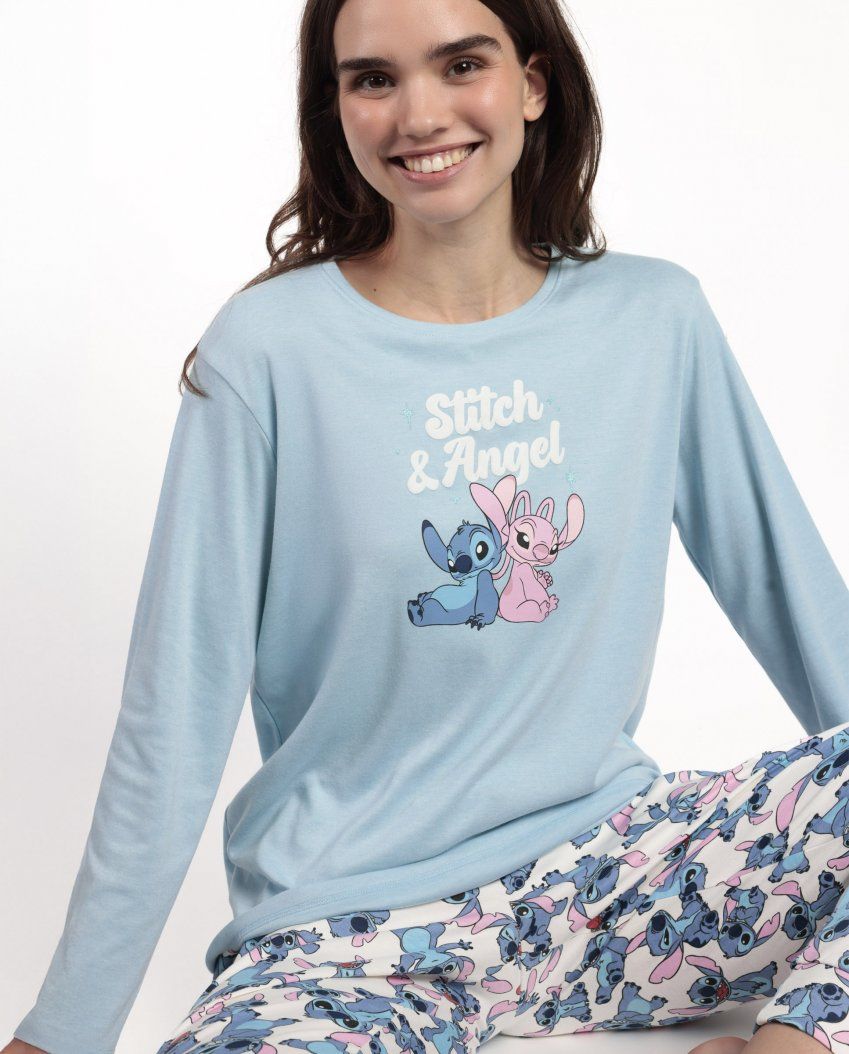 63322 PIJAMA MUJER INTERLOCK LILO & STITCH DISNEY ADMAS