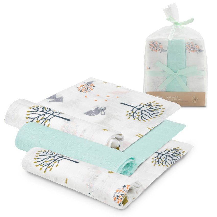 98975 GASAS BAMBU PACK ANIMALES INTERBABY