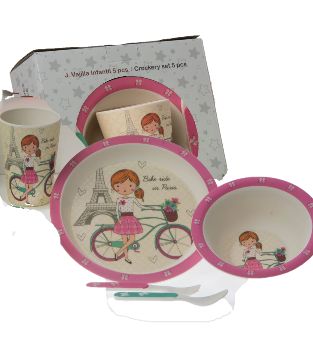 10634 VAJILLA INFANTIL PARIS GAMBERRITOS