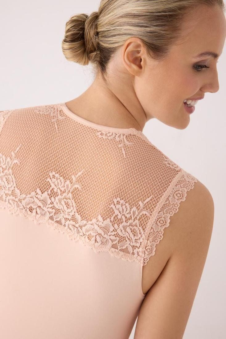 Camiseta térmica de mujer Ysabel Mora sin mangas con encaje e interior afelpado