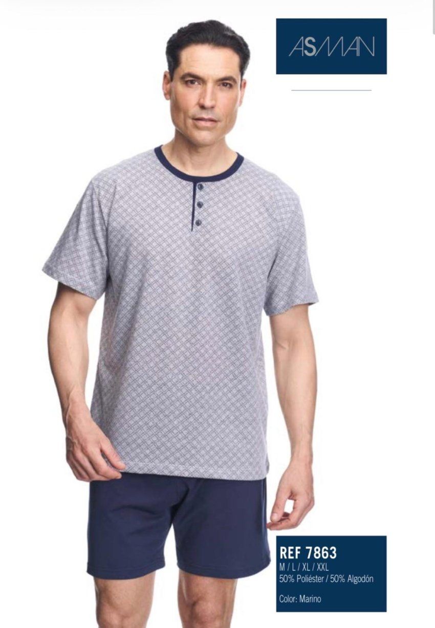 7863 PIJAMA HOMBRE VERANO ASSMAN