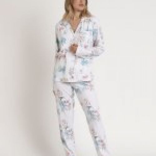 62646 PIJAMA MUJER ABIERTO ALGODON ADMAS GARDEN