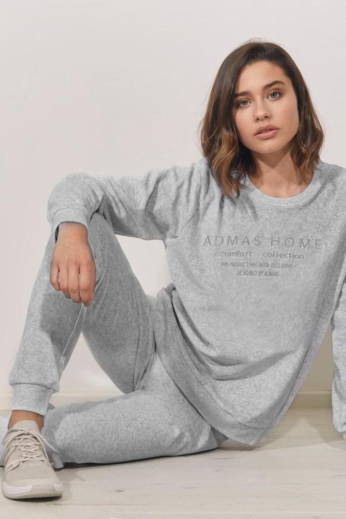 55861 PIJAMA SEÑORA  TERCIOPELO  HOME ADMAS