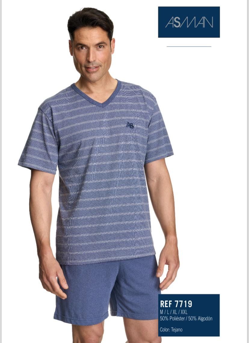 7719 PIJAMA CABALLERO VERANO ASSMAN