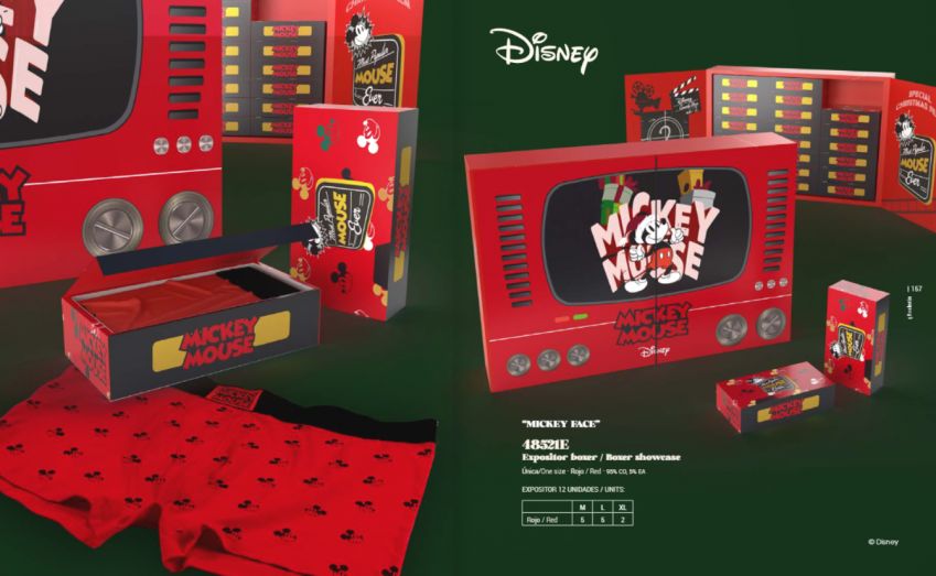 48521 BOXER ROJO MICKEY