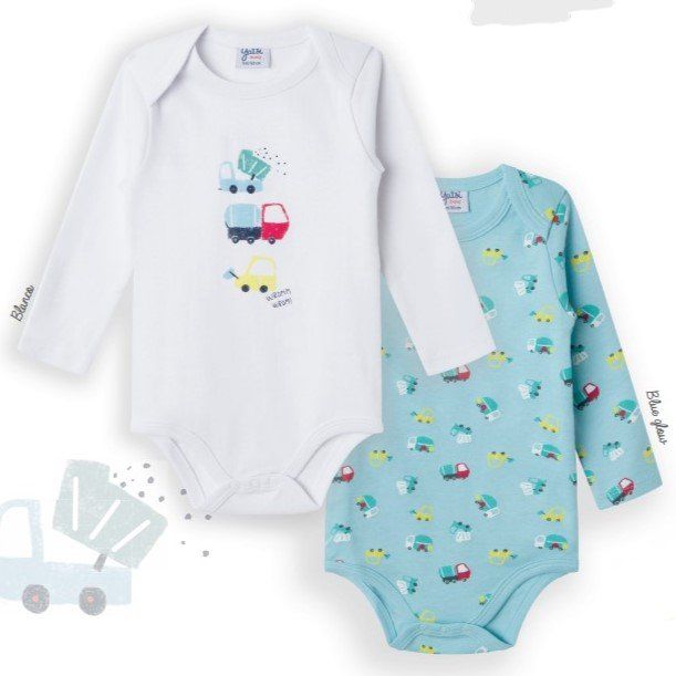 22200121 BODYS PACK 2 MANGA LARGA 3 a 24 m YATSI