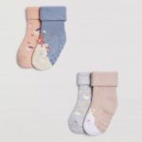 52822 CALCETIN TERMICO BEBE ANTIDESLIZANTE PACK DE 2