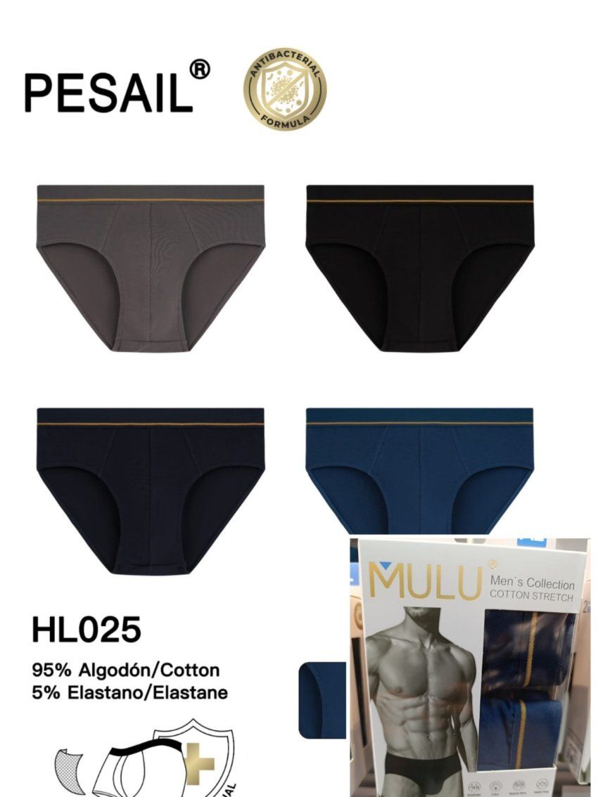 HL025 SLIP ALGODON PARA HOMBRE DE PESAIL AL POR MAYOR