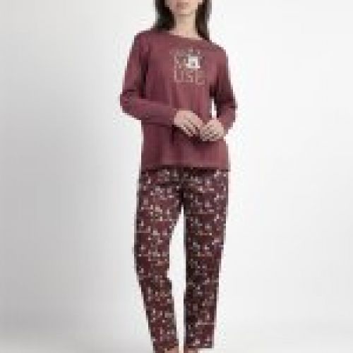 63308 PIJAMA MUJER MINNIE INTERLOCK DISNEY ADMAS